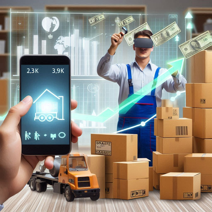 an image of a moving company using WeMove AI technology to increase bottom line